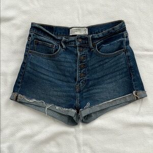 Abercrombie and Fitch High Rise Button fly short 26/2